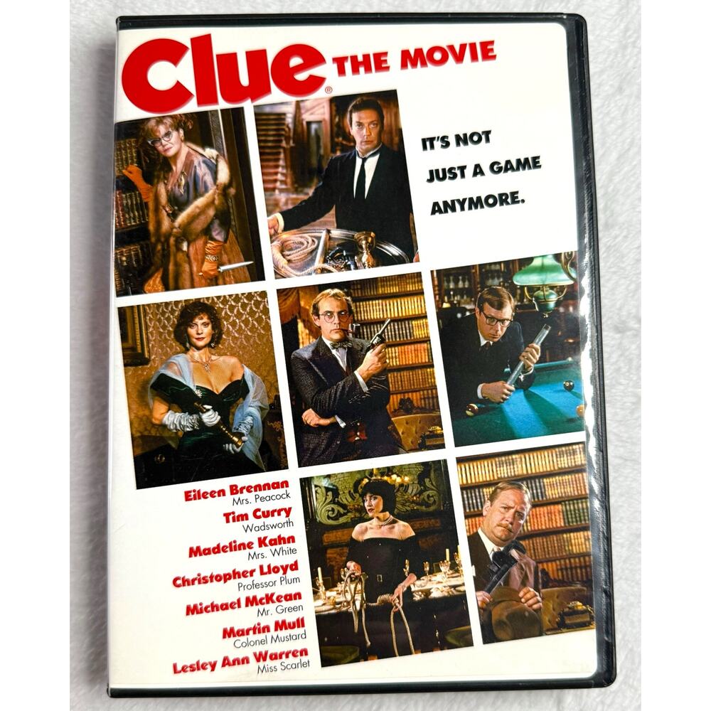 Clue The Movie DVD (1985) Widescreen Tim Curry, Madeline Kahn, Christopher Lloyd